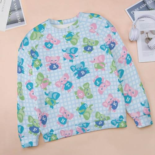 Cute Bee Flower Crewneck Sweatshirt for Women Long Sleeve Shirts Spring Fall Pullover Sweatshirt3