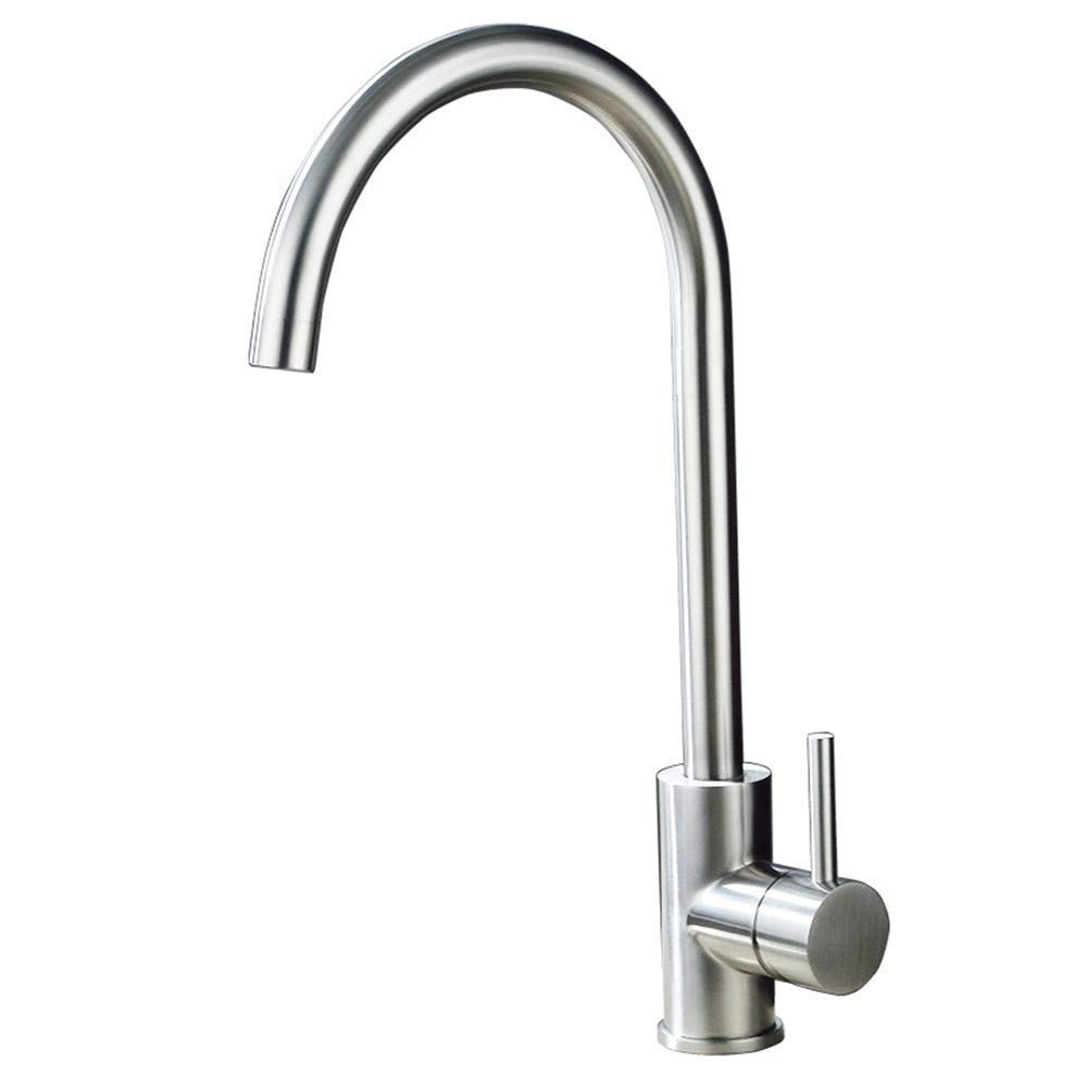 Robinet évier de cuisine rotatif mitigeur inox 304 pour îlot central