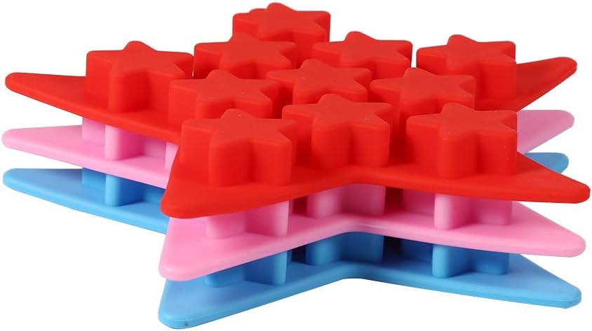 Shaped Cool Silicone Ice Cube Tray Freeze Maker Tools Bar Party Use Making Homemade Cake, Candy, Chocolate, Gummy, Ice, Crayons, Jelly More(Pink)