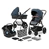Kinderkraft Kinderwagen 3in1 XMOOV, Combikinderwagen, Kinderwagenset, Reissysteem, met Autostoeltje, Accessoires…