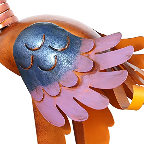 Tooarts Metal Garden Bird Statue Standing Animal Backyard Ornaments Outdoor Sculpture For Lawn Patio Art Decoration #TOP5