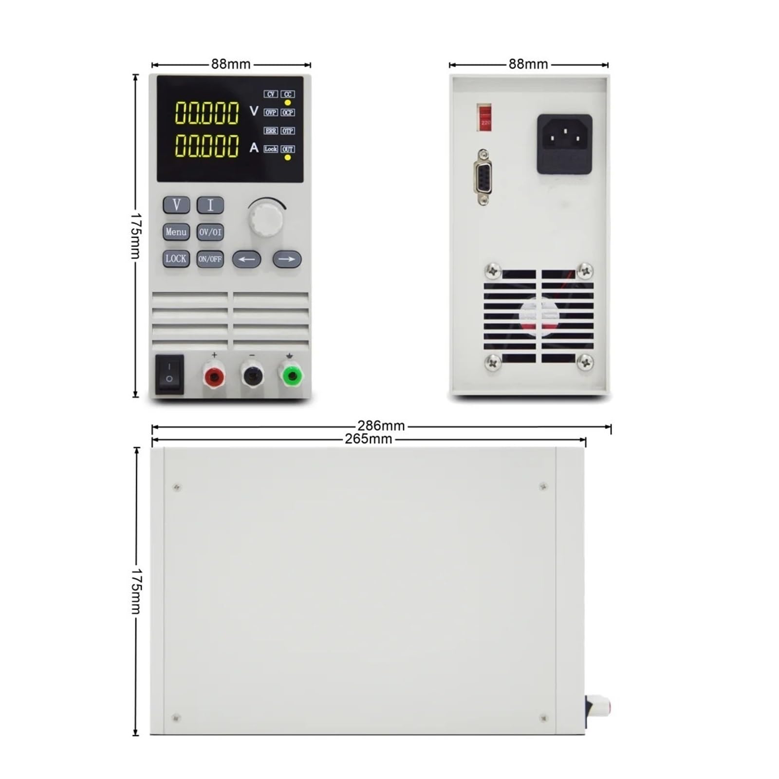 Alimentatore CC programmabile 30 V 10 A 16 A 60 V 5 A 8 A 100 W 180 W Alimentatore CC programmabile(60V 5A 100W)