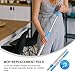 Healvian Rotating Stainless Steel Mop Replacement Handle Stick Expandable Commercial Mop Pole Replacement for Floor Cleaning for Home and Industrial Use