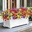 24 Bouquets Fleurs Artificielles Extérieur - Violette & Lavande - Résistantes UV - Rose/Jaune/Violet - 2