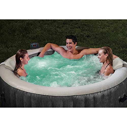 Intex 28441EP PureSpa Plus 85 Inch Diameter 6 Person Portable Inflatable Hot Tub Spa with 170 Bubble Jets and Built in… - Image 6