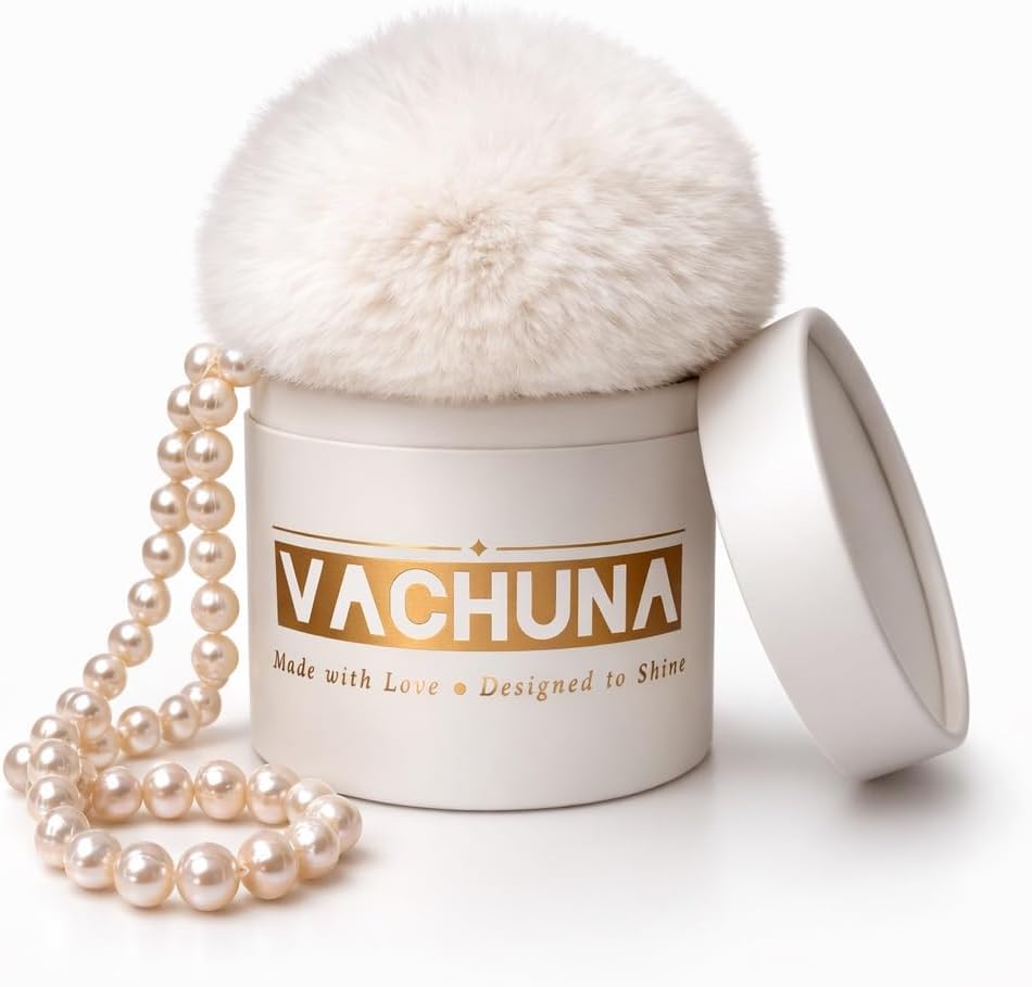 Luxury Cute Fur Pom Pom Bag Charm & Pearl Phone Strap Set - Real Rabbit & Mink Fur, Freshwater Pearls, Wrist Strap, Gift Box, Gift for Women Girls