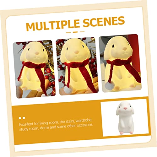 BESPORTBLE 2pcs Lámpara de Noche Conejo Luz Suave Blanca miniatura 7