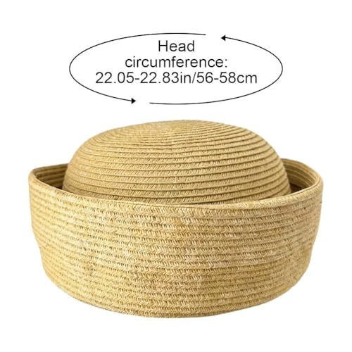 Sombrero de boda tipo pastillero tejido para invitadas perfectas 4