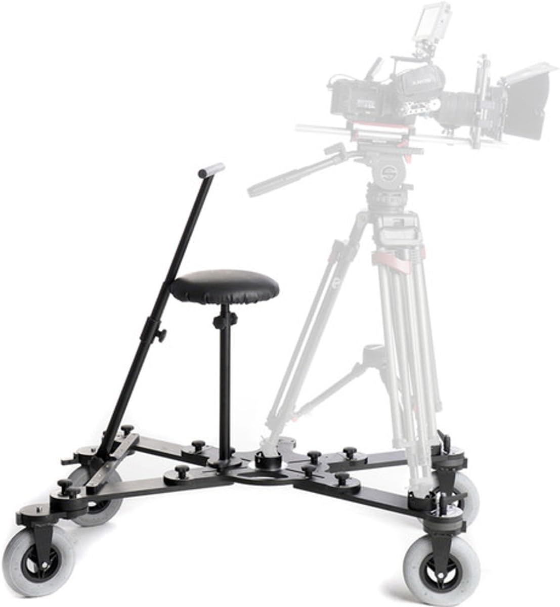 CamDolly Cinema System + 1 Rail - The World's Most Flexible Camera Dolly and Slider System w/SnakeTrack Flexible CamDolly Rail x1-50ft (15m) of Solid Flexible Rubber Track