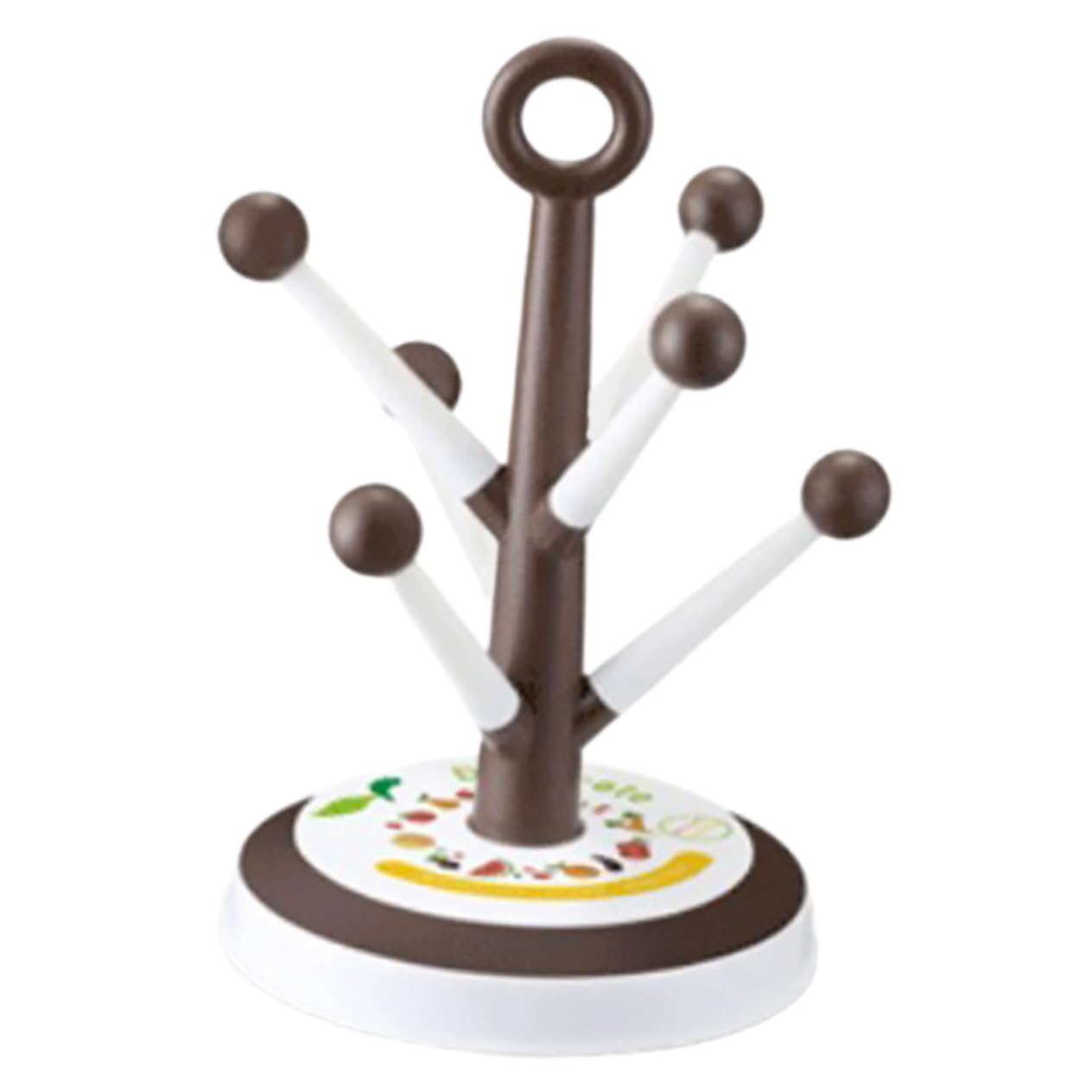 Gogogmee Removable Coffee Mug Tree Holder Rack with Draining Board Detachable Design for Easy Use Smooth Surface Prevents Scratches Coffee Cup Dryer for Use