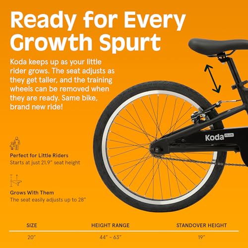 Image of Retrospec Koda Plus Kids Bike for Boys & Girls Ages 6-8 Years - Children's Bicycle, Adjustable Seat & Handlebars