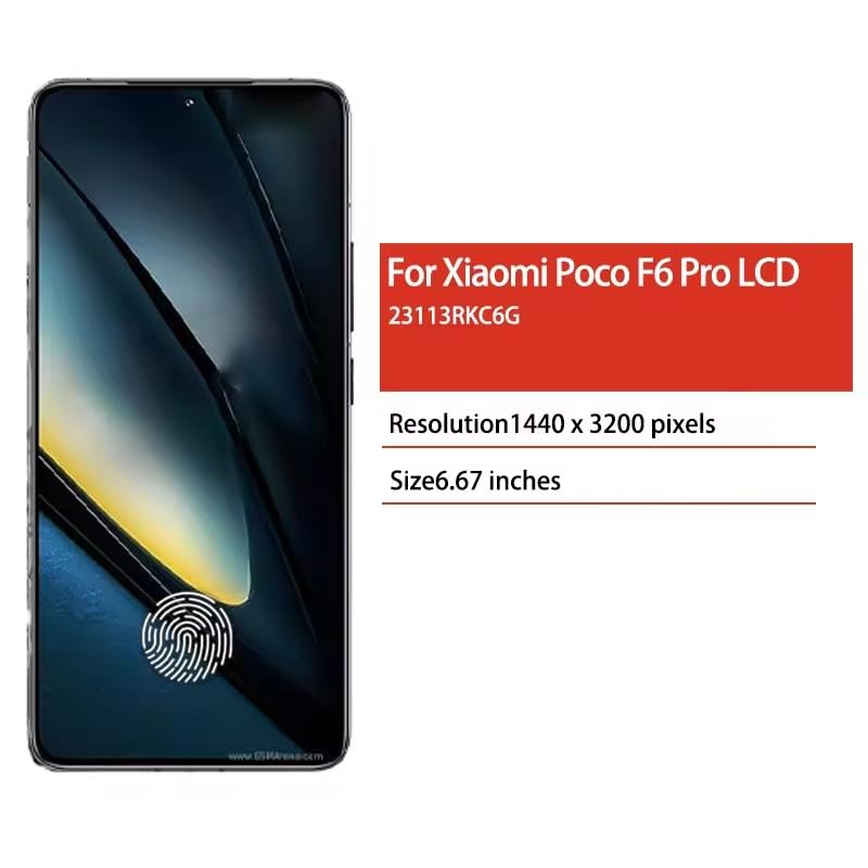 SHOWGOOD Écran tactile LCD pour Xiaomi Poco F6 Pro 23113RKC6G LCD Écran Tactile Digitizer Assemblée Remplacement