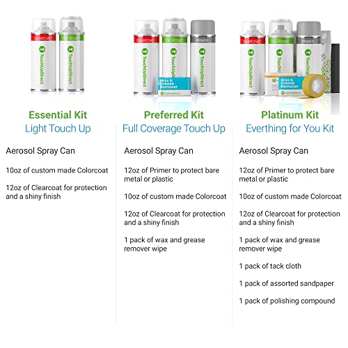 Touchupdirect Im Titanium Silver Metallic Compatible With Kia Exact Match Touch Up Paint Aerosol - Preferred Package #TOP2