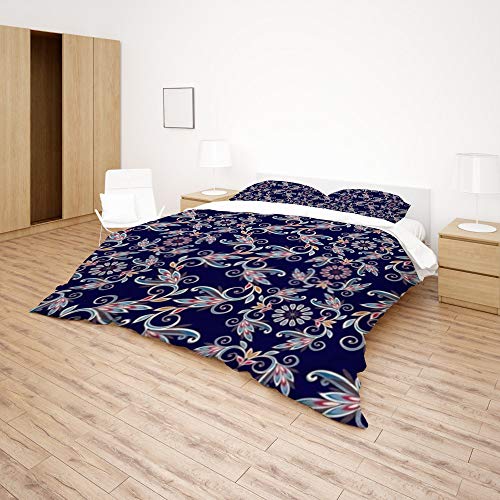 Housse de couette plume Totem Queen Size avec 2 taies d'oreiller en polyester doux - 5