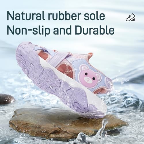 Image of TARANIS Boys' and Girls' Summer Outdoor Beach Sports Closed-Toe Lightweight Sandals Sneakers