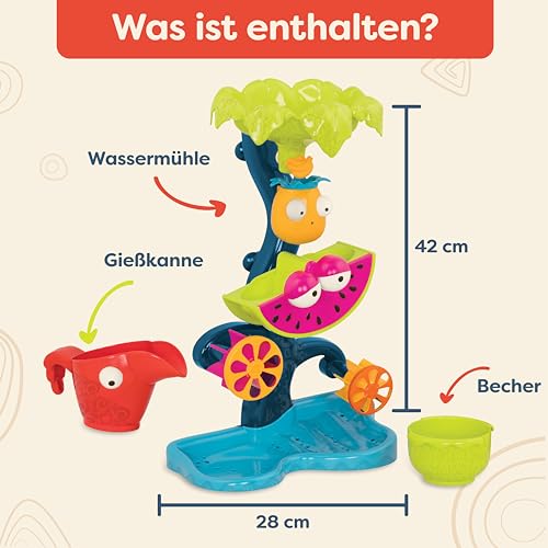 B. toys Tropischer Wasserfall – Wasserrad-Spielzeug für Bad und Strand – Ansicht 6