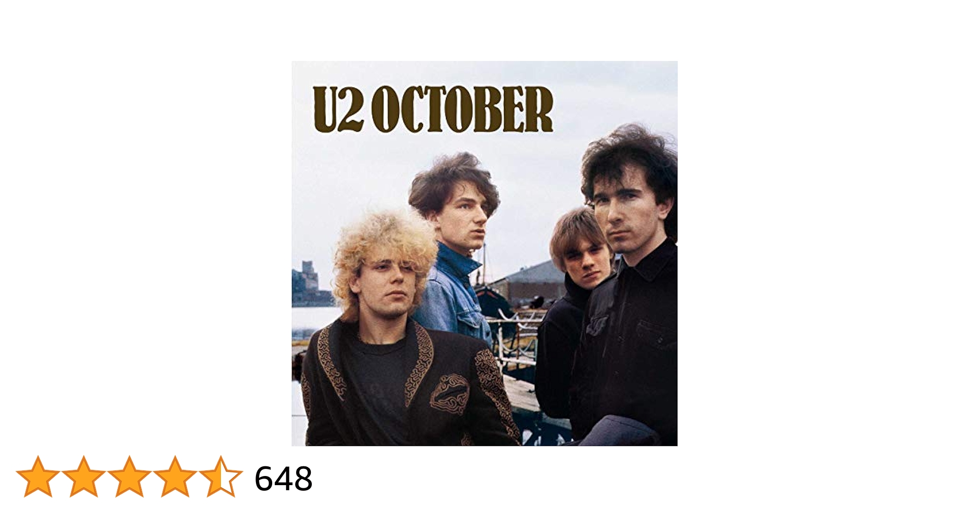 U2 アルバム October 歌詞・解説付き 初盤シール帯 洋楽CD