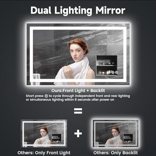 24x40-Inch-LED-Bathroom-Mirror-Lighted-Vanity-Mirror-for-Wall-with-Front-and-Backlit-Anti-Fog-Shatter-Proof-3-Color-Temperatures-Memory-Stepless-Dimmable-HorizontalVertical