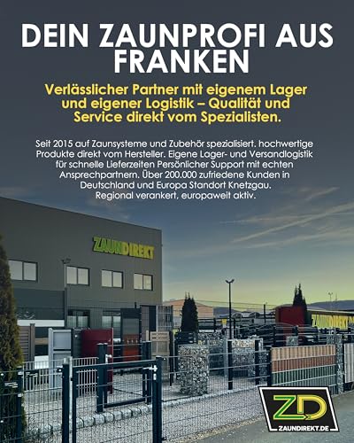 Zaundirekt I Einzelnes Gabionengitter I 100x50cm I Steinkorb I Steingabione I Gabione I Mauer I Wand I Drahtkorb I Stützmauer I Gartenzaun