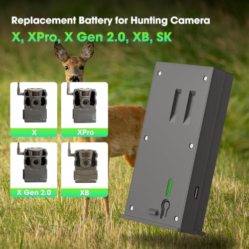 Image of 6000mAh Battery for Reveal Series Hunting Camera (2-Pack) | Compatible with Reveal X, XB, SK, X Gen 2.0, X Gen 3.0, X Pro, X Pro 3.0, with LED Battery Meter
