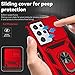 SunStory Phone Case for Samsung Galaxy S21 Ultra 5G Case with HD Screen Protector & Slide Camera Cover & Rotated Ring Kickstand, [Military-Grade] [2 in 1] Phone Case for Galaxy S21 Ultra 6.8'', Red