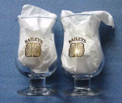 Shot Cordial Glasses Stem Footed Pair