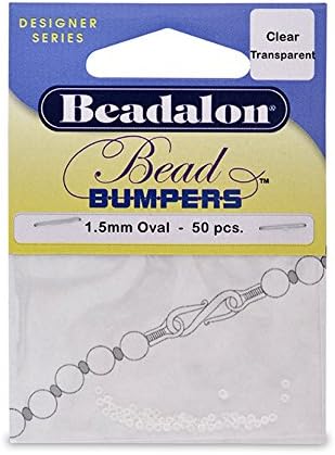 JewelrySupply Bead Bumpers 1.5mm Clear (50-Pcs)