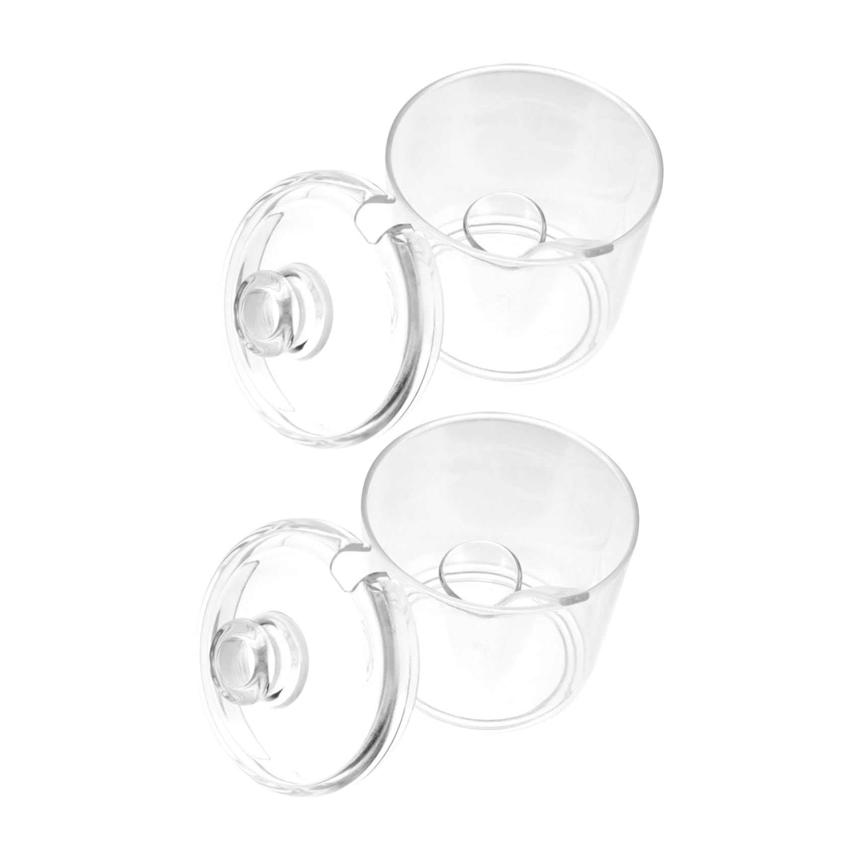 CONGARTENO 2pcs Spice Jar Seasoning Container Storage Boxes with Lids Sugar Flavor Container Flavor Storage Bottle Restaurant Salt Bottles Clear Seasoning Can Pots Transparent Acrylic Plastic