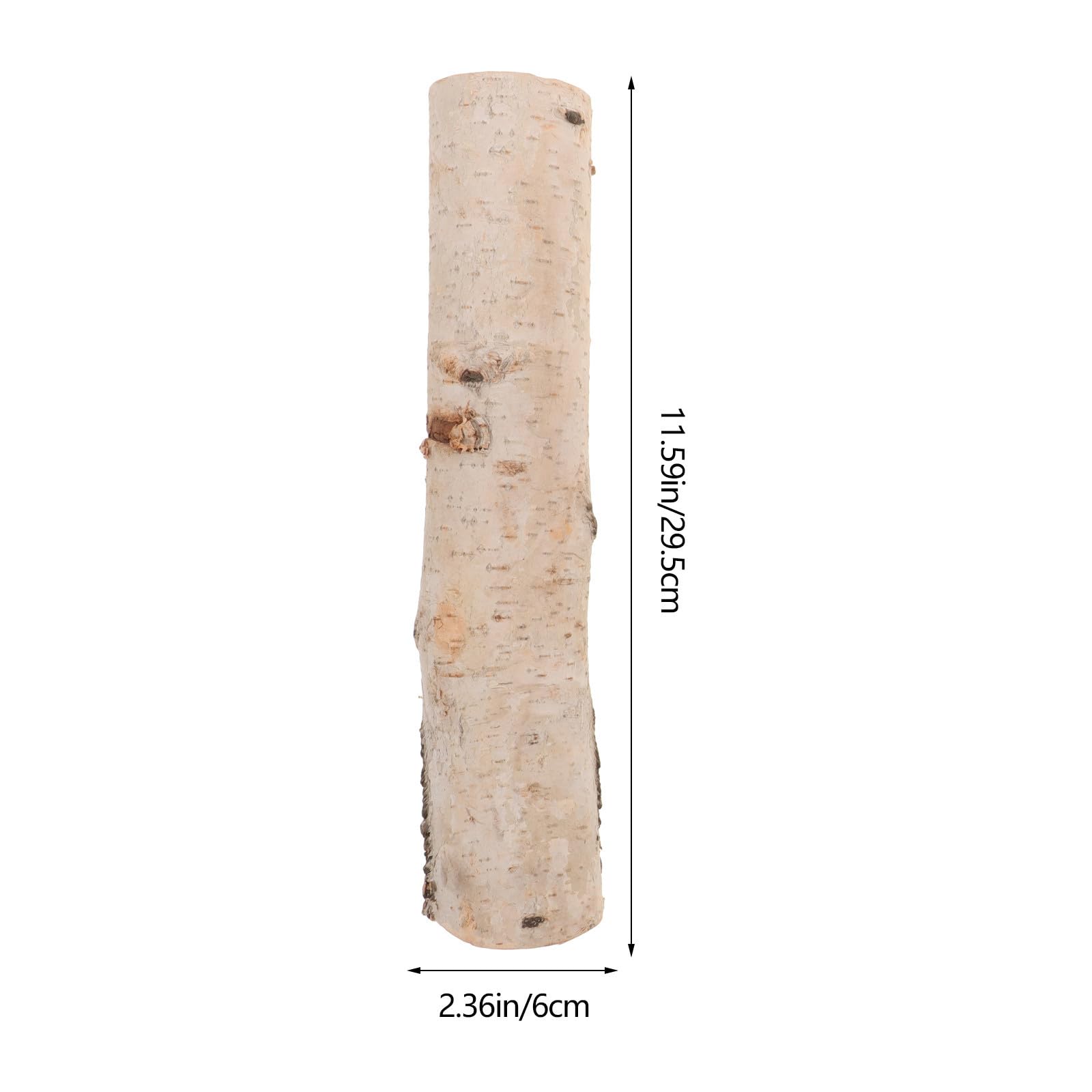 Lot de 4 Bâtonnets de Bouleau Naturel pour Décoration et Loisirs Créatifs, Bois Facile à Manipuler, Polyvalent, pour Bricolage et Décoration D'intérieur
