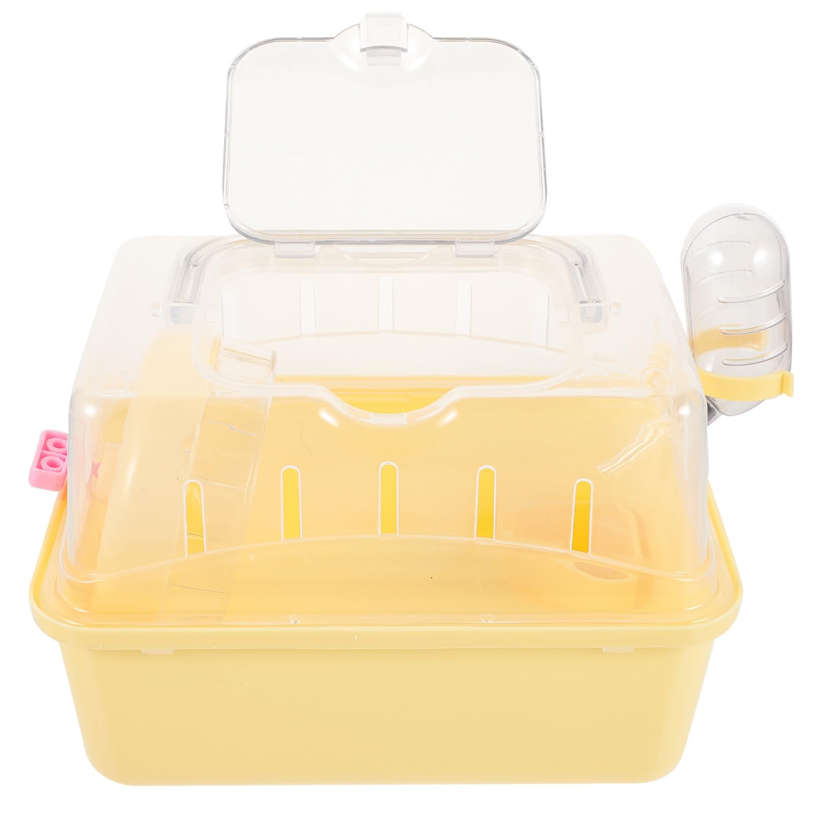 Jaula portátil de hámster para viaje y exterior en plástico transparente