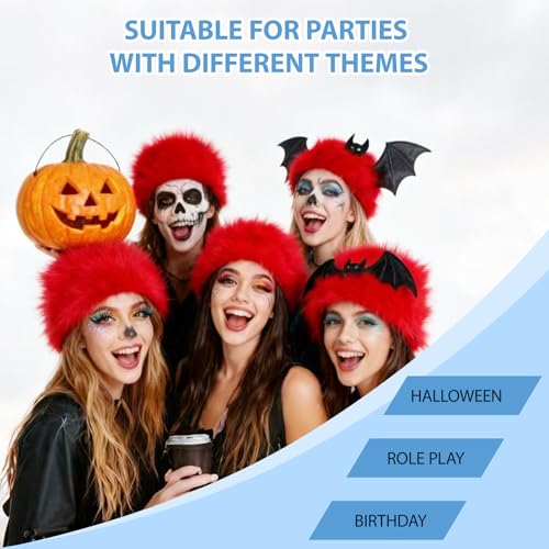 Image of Unisex Funny Red Wig Crazy Wigs for Adults Halloween Costume Wig and Party Pelucas (Red, Medium)