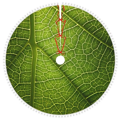 Jupe de sapin de Noël 121,9 cm tapis rustique imperméable à pompons - 3