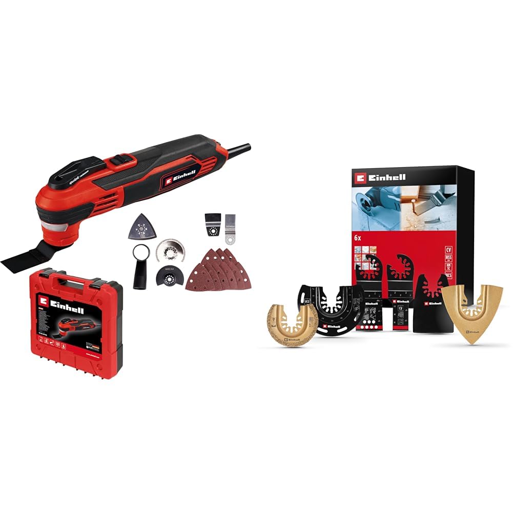 Einhell TE-MG 350 EQ, Raspalama Makinesi + Einhell Raspalama seti 6 parça