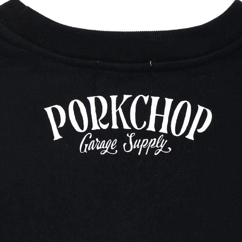 ポークチョップ　PORKCHOP スウェット　BLACK　Lサイズ PORKCHOP GARAGE SUPPLY(ポークチョップ ガレージサプライ