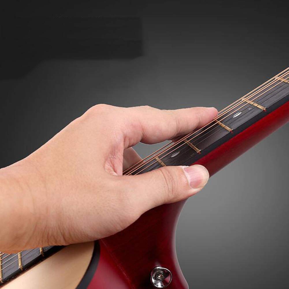 Kit chitarra acustica con design a spalla mancante, custodia e accessori tutorial per principianti per imparare la musica folk
