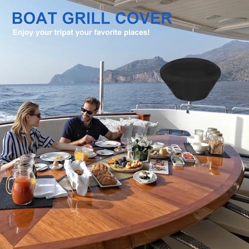 Jpurxc BOAT GRILL COVER Marine Kettle Gas Grill Cover, 900D Weather Resistant Boat Kettle Grill Cover For Magma Marine Kettle Gas Grill thumb #6