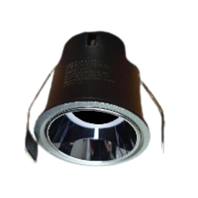 ILLUMT KOMPACT G 16 TRIMLESS RECESS 07W BLACK TRIM + BLACK CHROME DARK LIGHTING REFLECTOR 6500K CRI 90+ STEP3 SDCM WITH NON DIMMABLE DRIVER Pack Of 2