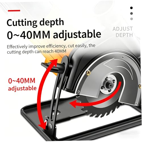 Soporte amoladora angular 125mm de corte ajustable con protector transparente para radial 6
