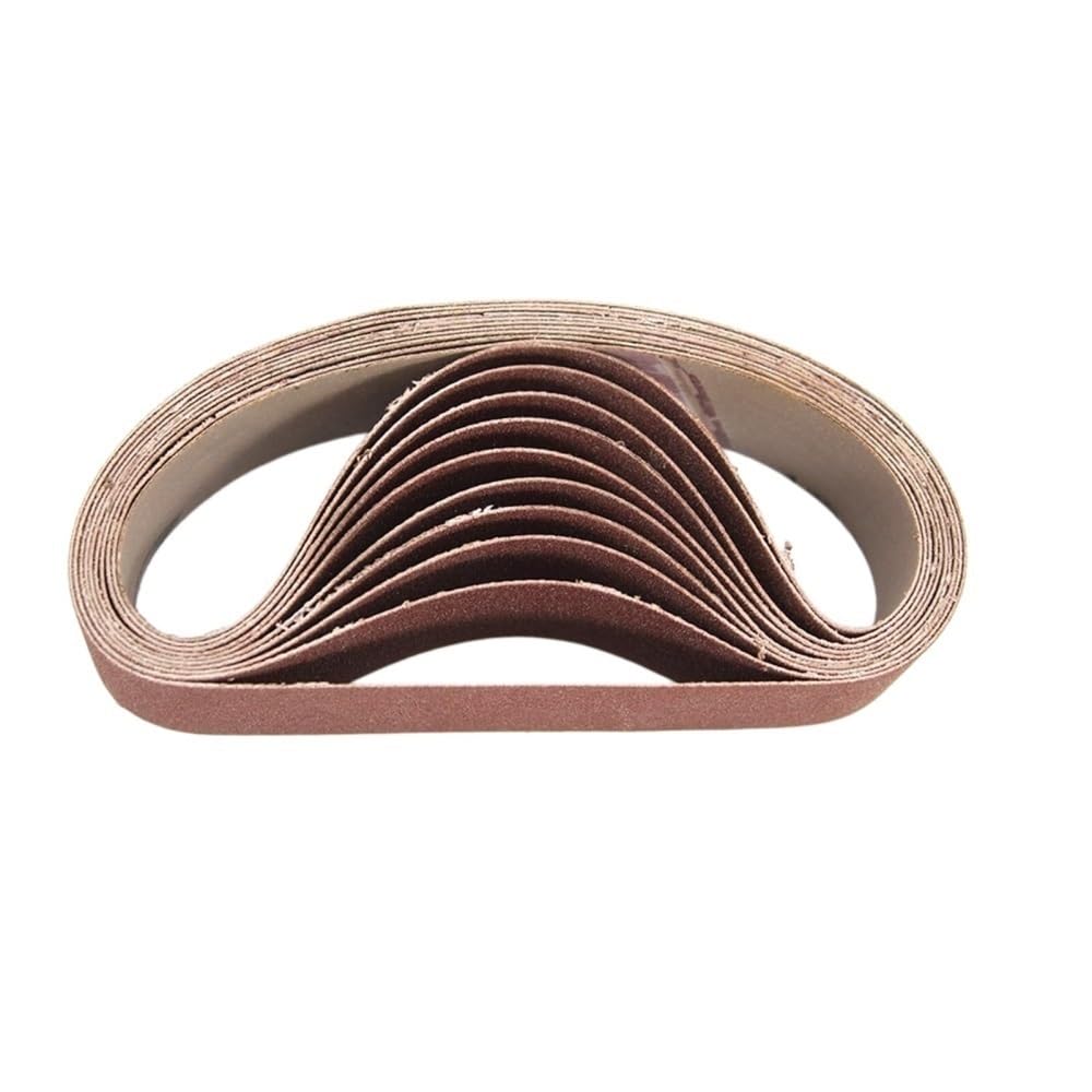 Bandas de lijado 30 piezas de papel de lija rojo 30x330 mm for lijadora de banda | Correa abrasiva de grano 80 240 800