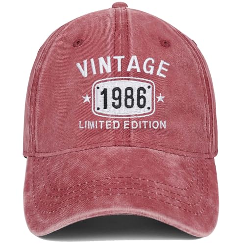 Image of 40th Birthday Gifts for Men Women Hats 1985 Vintage Hat 40 Embroidered Baseball Cap