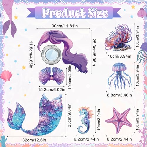 Imanes Decorativos de Sirena para Puerta y Refrigerador miniatura 2