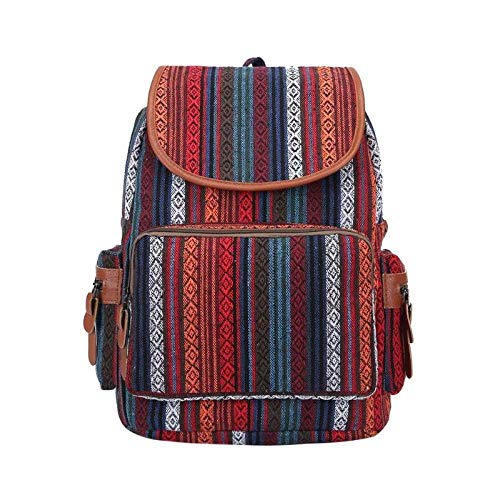 Mochila étnica Boho Vintage Mochilas Escolares de Gran
