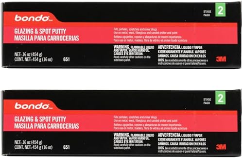 Miniatura 10 de Bondo Masilla de Alisado y Retoque, Rellena Agujeros Pequeños, Arañazos, Abolladuras Menores y Grietas Finas, 16 oz, 1 Tubo