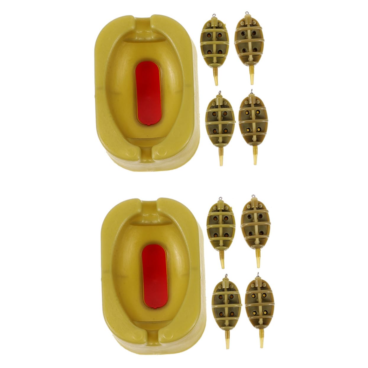 2 Sets Fishing Feeder Fishing Lure Fishing Gear Bait Fishing Weight Carp Fishing Rigs Fishing Equipment Fishing Tackle Feeder Fishing Tool Craps Feeders Small Fishing Supplies