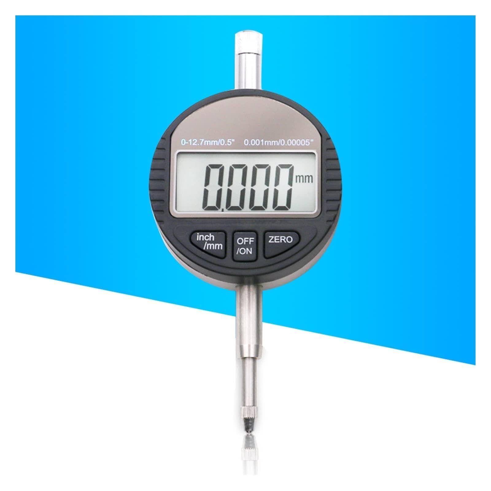 0,001 mm Elektronisches Mikrometer 0,00005 Digitale Messuhr 0,001 mm 0-12,7 mm/1 Zoll Testindikatoren Elektronische Anzeigeanzeige Breites Anwendungsgebiet(0.001)