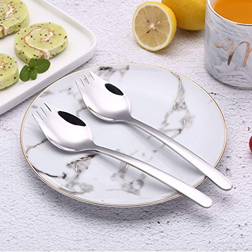 ONUIFIKE Silverware Set, 5/20/30/40/50/60 Pieces 304 Stainless Steel Forks And Spoons, One-piece Creative Forks And Spoons, Pasta Forks And Spoons, Salad Forks And Spoons, Home Cutlery Flatware Set(1
