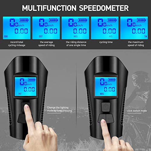 Fietsverlichtingsset USB Oplaadbaar Fietslicht IPX6 Waterdichte Fietslicht Set Super heldere Waterdichte… - Image 5