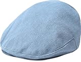 A&J DESIGN Newsboy Hats for Boys Baby Denim Cowboy School Wedding Driver Cap 6-12 Months Light Blue