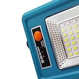 Spacnana Multifunktionale Solarleuchte, Tragbare Magnetische 4-Stufen-Einstellung, Stromausfalllampe, Solar-Notlicht für Outdoor-Camping (BLUE)