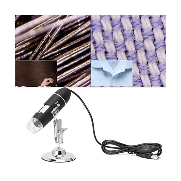 Catyrre 1600X USB Digital Mikroskop Kamera Endoskop 8LED Lupe mit Metallständer – Bild 4